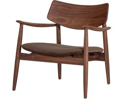 WOOOD Bask Fauteuil - Walnoothout - Bruin - 72x69x70