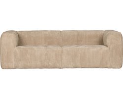 WOOOD Bean 3,5-Zits Bank - Ribstof - Travertin - 73x242x96