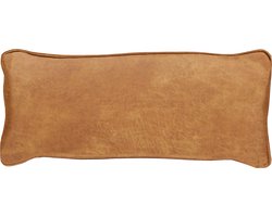 WOOOD Bean Kussen - Recycle Leer - Cognac - 30x70x20