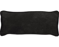 WOOOD Bean Kussen - Recycle Leer - Zwart - 30x70x20