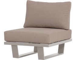 WOOOD Bear Loungestoel Tuin - Aluminium - Zand - 91x74x44