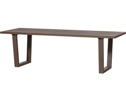 WOOOD Bear Tuintafel - Aluminium - Bruin - 75x240x87