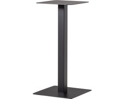 WOOOD Bistro Vierkante Bartafel Poot - Metaal - Zwart- 105x50x50