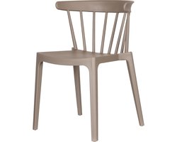 WOOOD Bliss Eetkamerstoel Tuinstoel - Kunststof - Taupe - 75x52x53