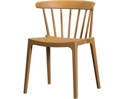 WOOOD Bliss Eetkamerstoel Tuinstoel - Plant Fiber - Caramel - 75x52x53