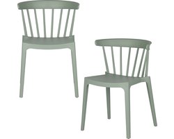 WOOOD Bliss Tuinstoelen - Kunststof - Jadegroen - Set van 2