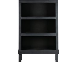 WOOOD Bonk Open Kast - Grenenhout - Zwart - 160x103x37