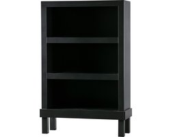 WOOOD Bonk Open Kast - Grenenhout - Zwart - 160x103x37 cm