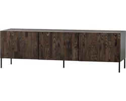 WOOOD Bono Gravure TV Meubel - Essen - Bruin - 56x180x46