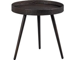 WOOOD Bounds Bijzettafel M - Op Hoge Poten - Hout/Metaal - Antique Goud - 41x41x41 cm