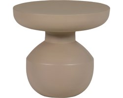 WOOOD Bova Bijzettafel Ø 45 CM - Metaal - Bruin - 40x45x45