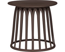 WOOOD Boy Bijzettafel Buiten - Kunststof - Paars/ Bruin - 45x50x50