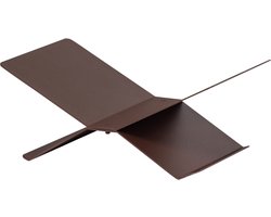 WOOOD Brook Boekenstandaard Liggend - Metaal - Donkerbruin - 12x29x17 cm