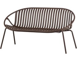 WOOOD Bruce Bank 2-Zits - Polypropeen/Metaal - Paars/Bruin - 74x131x74