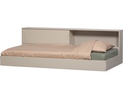 WOOOD Carter Bed - Grenenhout - Dust/Beige - 90x200