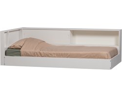WOOOD Carter Hoekbed Links/Rechts - Grenenhout - Wit - 90x200