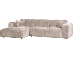 WOOOD Cloud Chaise Longue Bank Links - Chenille - Naturel - 80x280x165