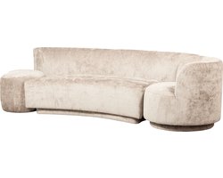 WOOOD Combi-Popular Bank - Chenille - Naturel - 72x345x97