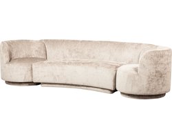 WOOOD Combi-Popular Bank - Chenille - Naturel - 72x370x97