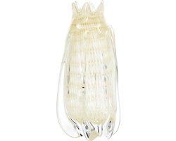 WOOOD Crown Vaas - Glas - Off White/Wit - 30x13x13 cm