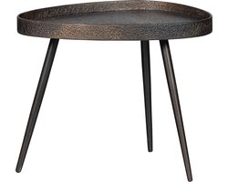 WOOOD Crude Bijzettafels - Multiplex/Metaal - Antique Brons - Set van 2