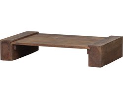 WOOOD Cuno Salontafel - Hout - Donkerbruin - 30x70x120