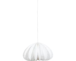 WOOOD Dalia Hanglamp - Eenvoudig Te Installeren - Papier - Wit - 37xØ60 cm