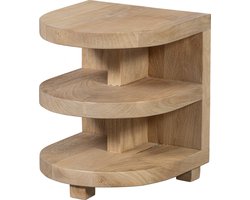 WOOOD Darran Bijzettafel - Mangohout - Naturel - 42x36x36