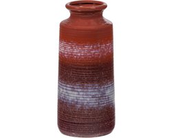 WOOOD Decennia Vaas XL Ø17 CM - Keramiek - Rood/Paars - 38x17x17 cm