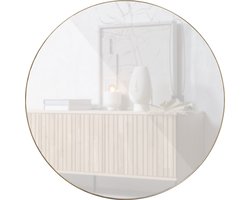 WOOOD Doutzen Spiegel - Metaal /Glas - Goud - 115x115x5 cm