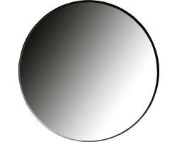 WOOOD Doutzen Spiegel - Metaal/Glas - Zwart - 115x115x5 cm