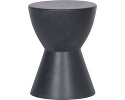 WOOOD Dover kruk - Betonlook/Fiber Clay - Antraciet - 45x35x35 cm