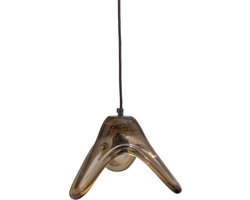 WOOOD Elle Hanglamp Groot - Glas - Groen - 17x25x22 cm