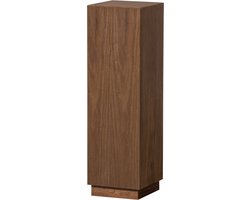 WOOOD Enid Plantenstandaard - MDF/Hout - Walnoot/Bruin - 80x24x24 cm