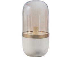 WOOOD Exclusive Flora Tafellamp - Metaal/Glas - Grijs - 43x20x20