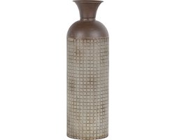 WOOOD Exclusive Kari Vaas L - Metaal - Bruin - 60x17x17