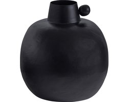 WOOOD Exclusive Kita Vaas - Aluminium - Zwart - 20x22x22