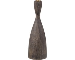 WOOOD Exclusive Rosa Kandelaar - Hout - Bruin - 28x9x9
