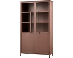 WOOOD Exhibit Vitrinekast - Metaal - Tan - 170x99x44