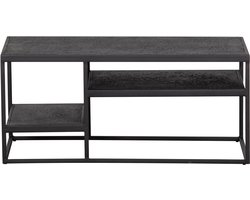 WOOOD Febe Salontafel Buiten - Metaal - Zwart - 40x90x45