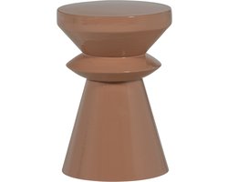 WOOOD Fedde Bijzettafel - Metaal - Oud Roze - 47x30x30