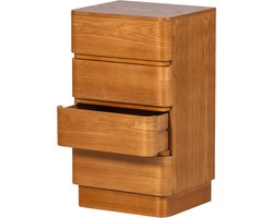 WOOOD Fejo Ladekast/Nachtkastje - MDF - Bruin - 70x40x34