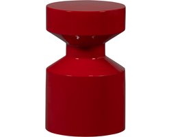 WOOOD Ferry Bijzettafel - Metaal - Rood - 47x30x30