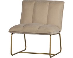 WOOOD Fie Fauteuil - Ribstof - Zand/Beige - 77x64x71 cm