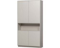 WOOOD Finca Opbergkast - Grenenhout - Mist - 210x110x40