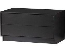 WOOOD Finca Tv Meubel - Grenen - Zwart - 40, 3x75x40