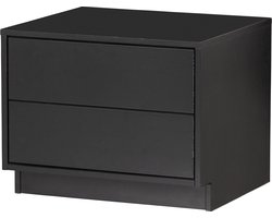 WOOOD Finca Tv Meubel - Grenenhout - Zwart - 40, 3x50x40