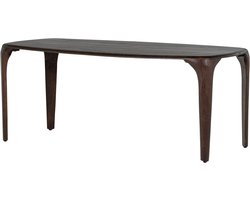 WOOOD Fiore Eettafel - Mango Hout - Walnoot - 76x190x95