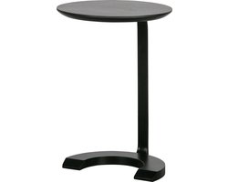 WOOOD Floor Bijzettafel - Hout/Metaal - Zwart - 57x39x39 cm