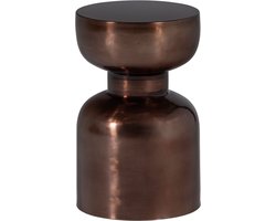 WOOOD Frits Bijzettafel - Metaal - Brons - 47x30x30